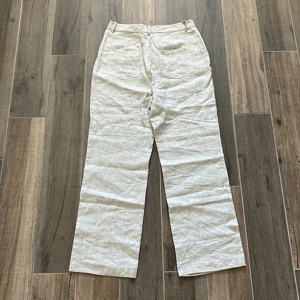 NEW Reformation Freddie Wide Leg Linen Pants 10